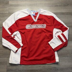 HBC Men Olympic Canada Red Hockey Jersey Vancouver 2010 XL